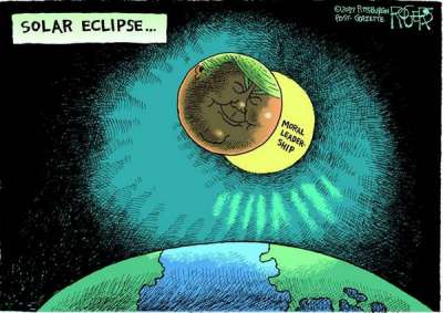 Total Eclipse, Rob Rogers, News in Cartoons