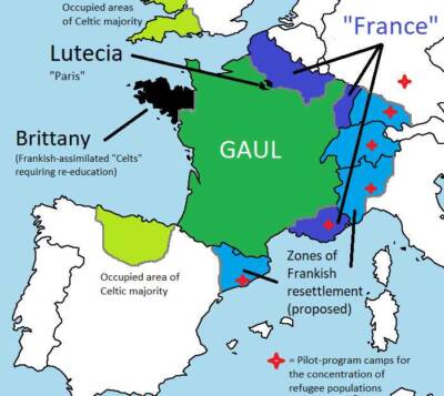 Map of Roman Gaul