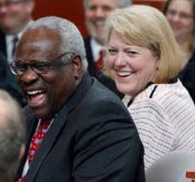 Clarence Thomas and wife