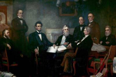 Replace Biden. Painting by Francis Bicknell Carpenter, President Lincoln.