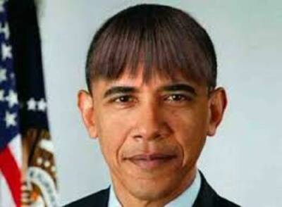 Obama straight hair