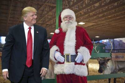 Santa Claus with Trump